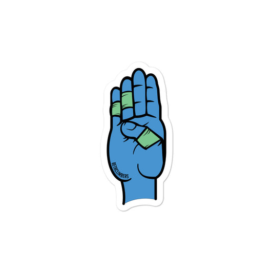 BetaClimbers Hand Signal Sticker