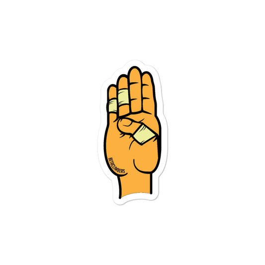 BetaClimbers Hand Signal Sticker