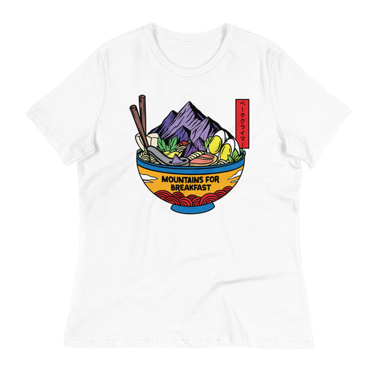 Women's Mountains for Breakfast Tee